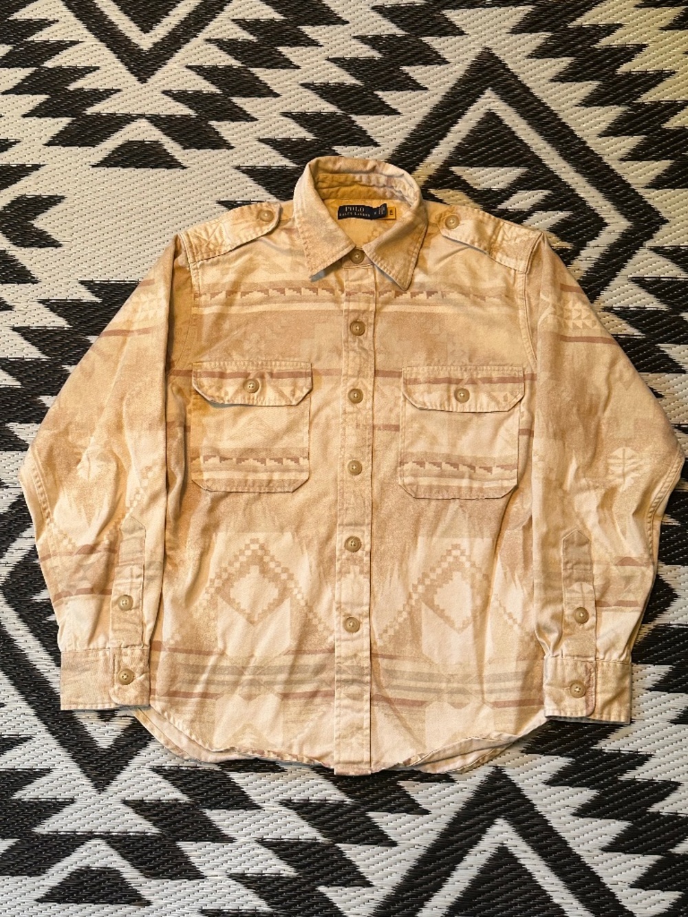 Polo Ralph Lauren Southwestern Twill Heavy Cotton Pocketed Shacket